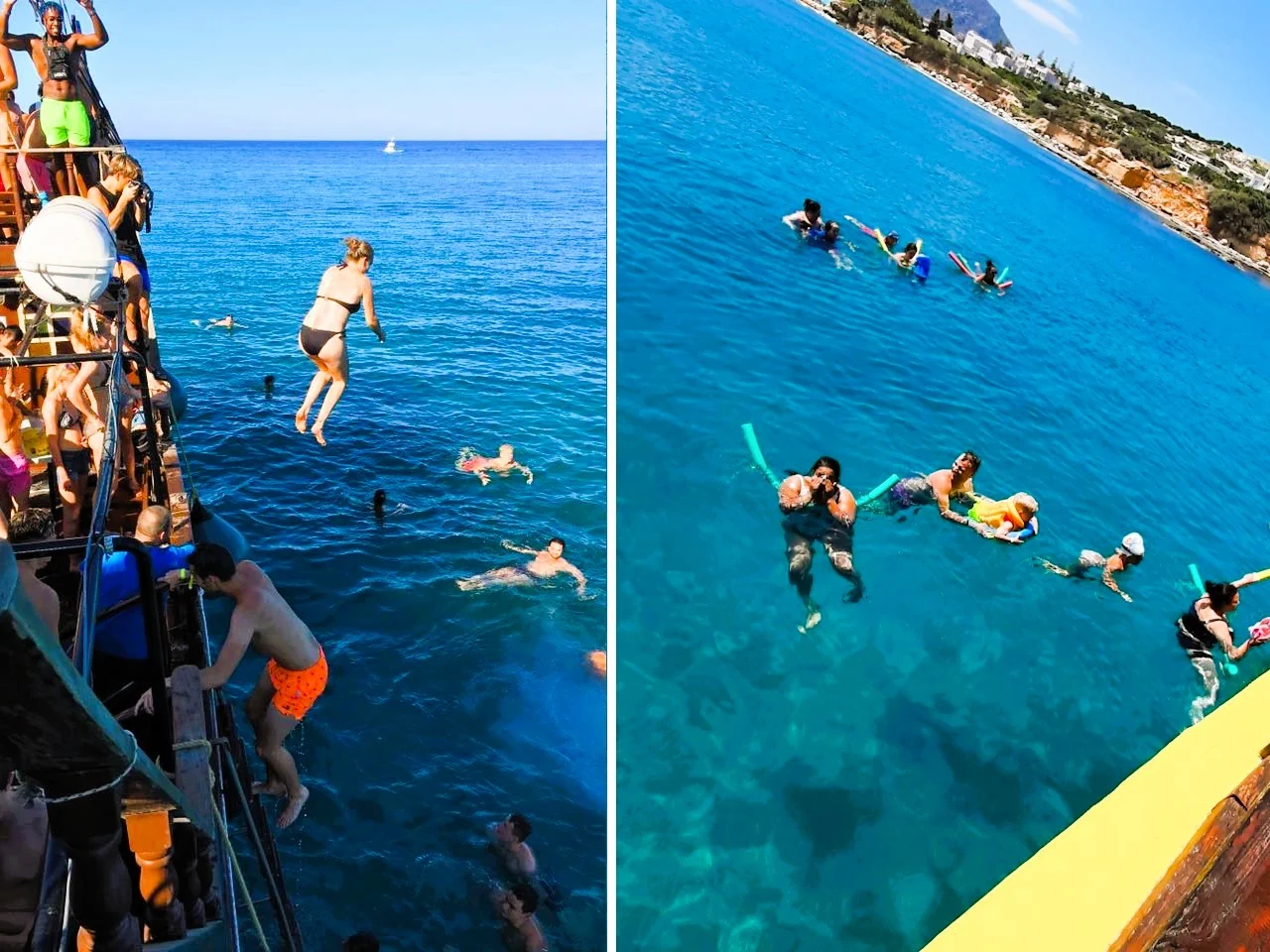 From Hersonissos: Half-Day Pirate Boat Trip with Lunch