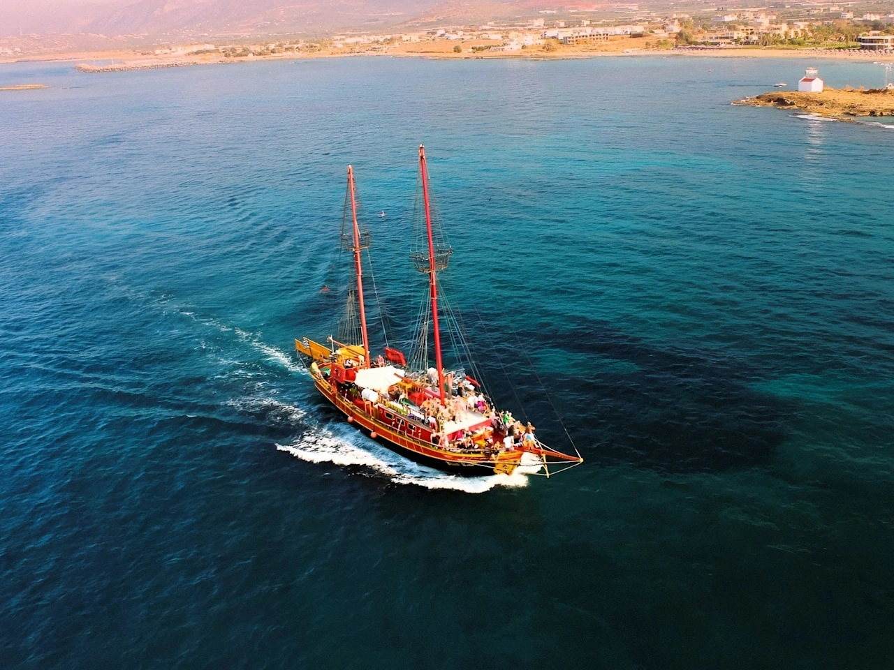 From Hersonissos: Sunset cruise at St. George Bay